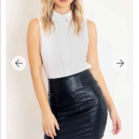 NWOT 🤍 BLACKMILK WHITE BUSINESS SHIRT SIZE SMALL - Picture 11 of 12